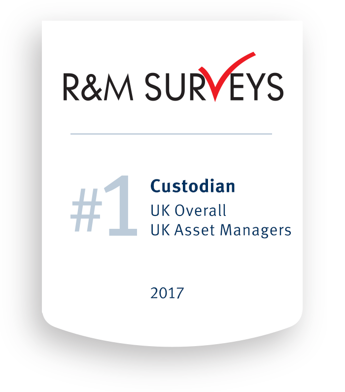 R&M Surveys logo - #1 Custodian UK Overall UK Asset Managers 2017